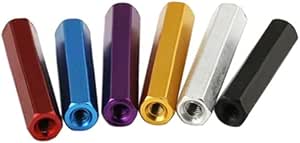 10 separadores hexagonales de aluminio m2 M2.5 m3 espaciadores hexagonales de aluminio para