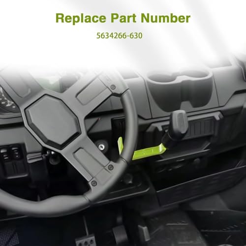 Image of Upgraded Stainless Steel Cast Gear Shift Shifter Lever Compatible with Polaris Ranger 1000 2018-2021 Polaris Pro XD 2019-2020 Replace # 5634266-630 (Lime)