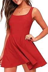 Orange Red Skater Dress