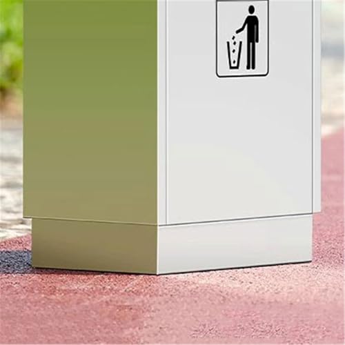 Cubo acero inoxidable para mantener limpias las calles y plazas 2