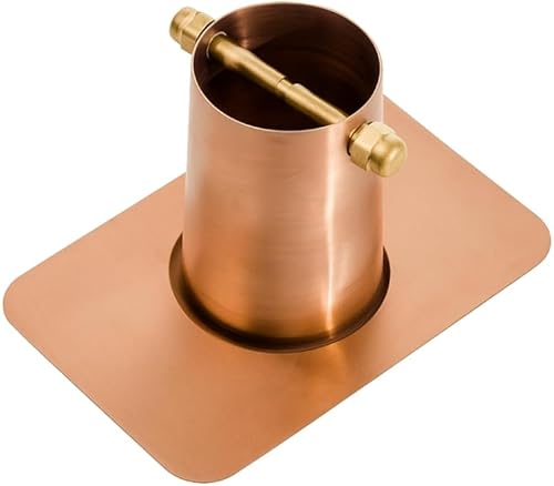 Miniatura 2 de Monarch Rain Chains Adaptador de canalón de cobre puro para instalación de cadena de lluvia