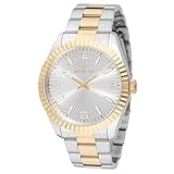 Invicta Specialty 49676 - Orologio da uomo, impermeabile, analogico, movimento al quarzo, in acciaio inox, quadrante argento, 43 mm