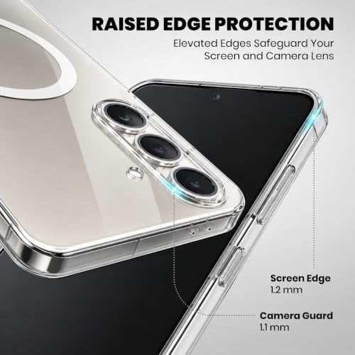 Image of DIZORO Crystal Clear Compatible with S23 Case with Anti-Yellow Anti-Scratch Shockproof Transparent Cover