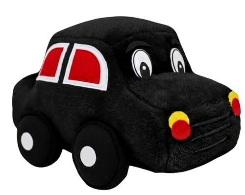 Image of Tickles Car Stuffed Plush Vehicle Soft Toy for Kids Boys & Girls Birthday Gift, Room Decor (Color: Black Size: 26 cm)
