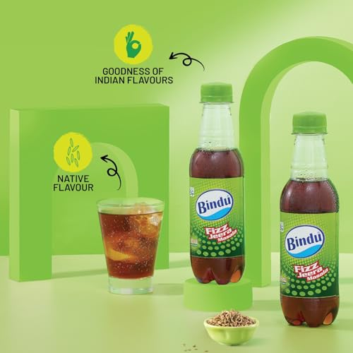 Image of Bindu Fizz Jeera Flavoured Carbonated Masala Soda Refreshing Summer Drink - 250 ml Pet Bottle