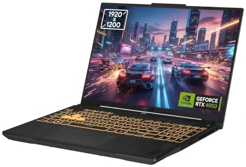 Image of ASUS TUF Gaming 16 inch 144Hz WUXGA 1920x1200 IPS Laptop 10-Core 13th Generation Intel i7-13620H NVIDIA GeForce RTX 4050 6GB GDDR6 16GB DDR5 2TB SSD TB4 Wi-Fi 6 RGB Backlit KB Win11 Pro w /ONT 32GB USB