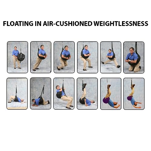 Back Bubble Patient Model with I Hook and Carabiner for Suspension. Portable Spinal Decompression, Back Stretching, Back Traction, Lower Back Pain & Sciatic Relief, Patents Pending…