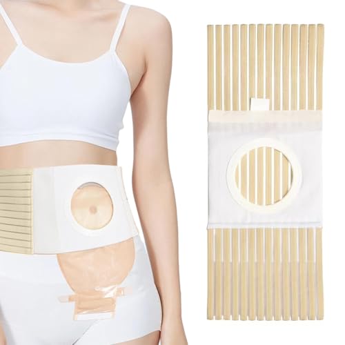 DIFLAX Faja para Colostomía Adulto, Cinturón de Ostomía Unisex, Cinturón de Ostomía CONFORT, Faja Colostomía para Hombre y Mujer, Cinturón Colostomía accesorios, Faja Cirugía Abdominal Hernia (L)