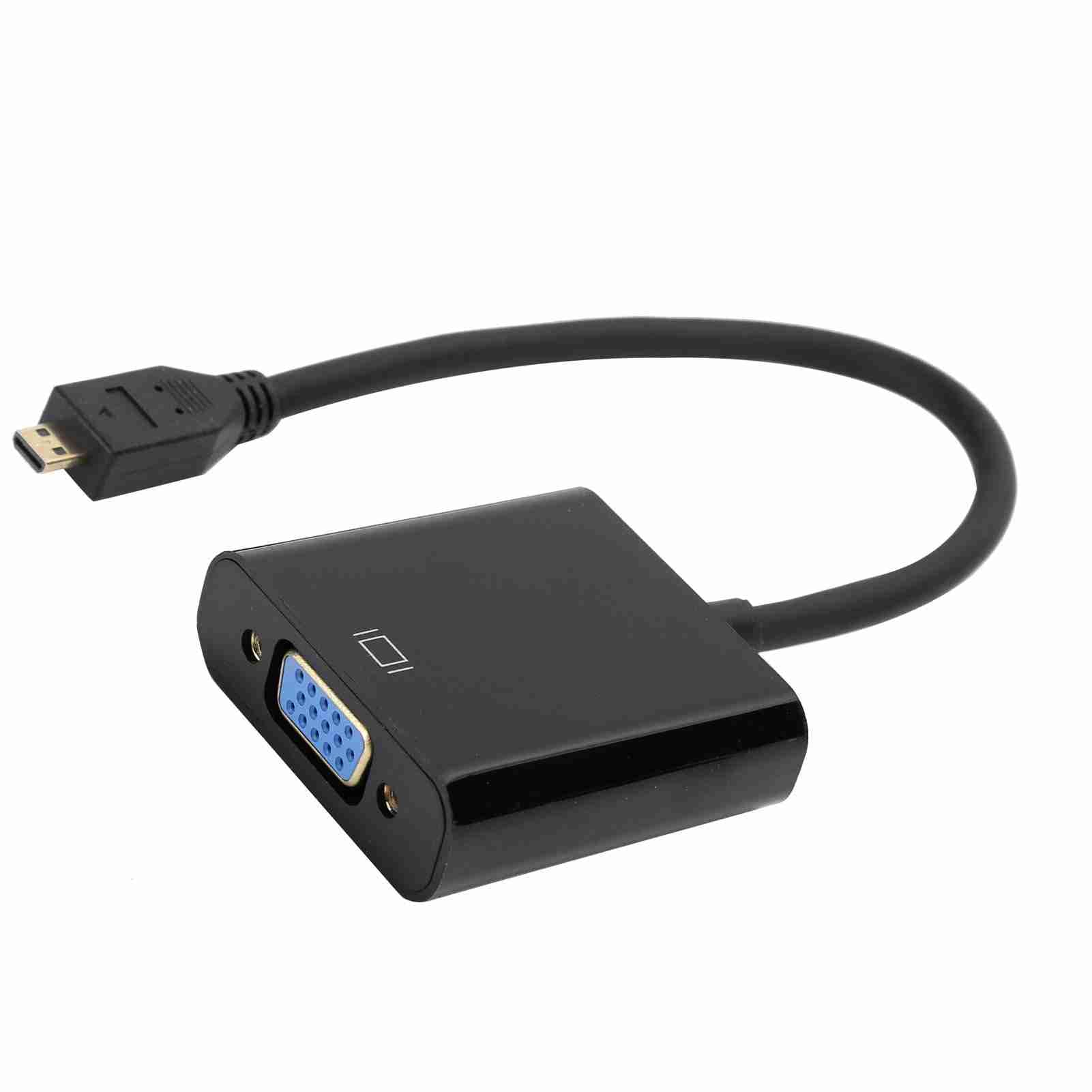 Ymiko Vga to Adapter, to Vga Adapter with Power Supply Function 1080P Micro to Vga Video Converter Adapter Vga to USB Adapter for 4B (#1)