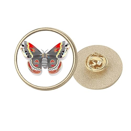 Broche cerf-volant en métal doré style chinois, bijou rond 3D