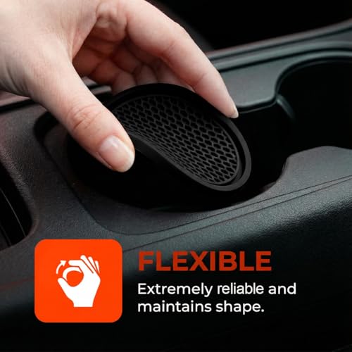 YoRise 4 Piezas Portavasos para Auto 2.7 Pulgadas Negro miniatura 3