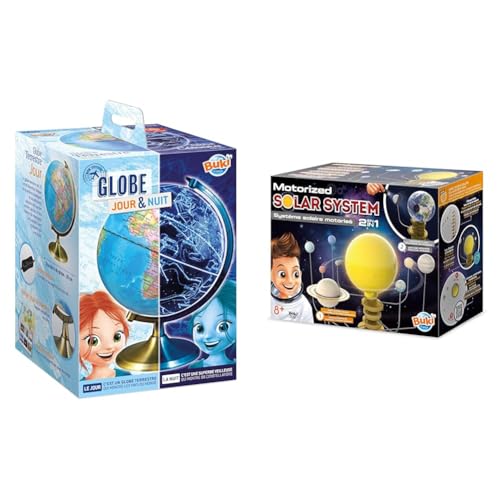 Buki - 7345 - Globe jour et nuit & Buki - 7255 - Système solaire motorisé