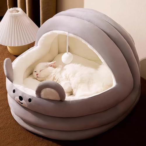 ペットベッド 犬 猫 ドーム型 ペットハウス 2way ペットソファー ドーム型ベッド ペットクッション 冬用 猫用 犬用ハウス クッション 寝床 取り外し可能 洗える ふわふわ ペット用品 猫 ベッド あったか 保温防寒 滑り止め ペット用品(C,S)