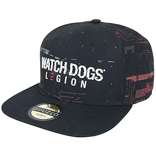 Difuzed Watch Dogs Snapback Legion Glitch Logo Schwarz
