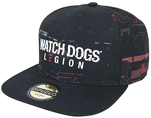 Watch Dogs Legion - Glitch Hombre Gorra Negro One Size, 100% poliéster,
