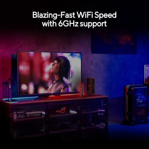 ASUS ROG USB-BE92 Tri-Band BE6500 WiFi 7 USB Adapter, 6GHz Band, Support 4096-QAM, Multi-Link Operation (MLO), Compatible with Type A and C, WPA3 Network Security - image 4