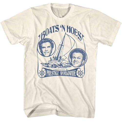 Step Brothers T Shirt for Men & Women Boats N Hoes Natural Graphic Crew Neck Short Sleeve Tee - Comedy Movie Funny Tshirts