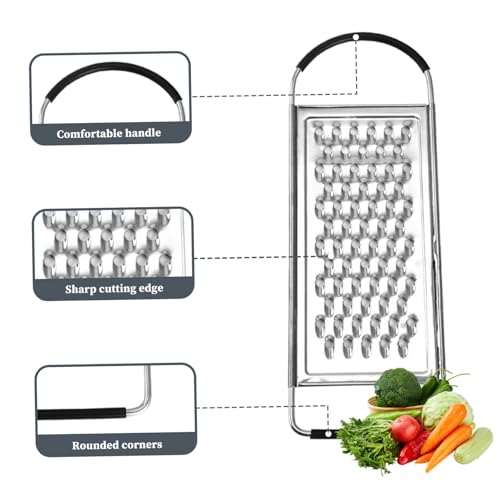 Rallador de Queso de Acero Inoxidable con Mango Antideslizante miniatura 5
