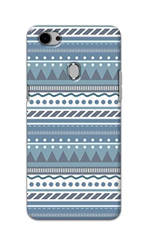 Image of Printed Hard Back Cover Case for Oppo F7 Back Cover (Seamless Geometric Tribal Pattern) -1803
