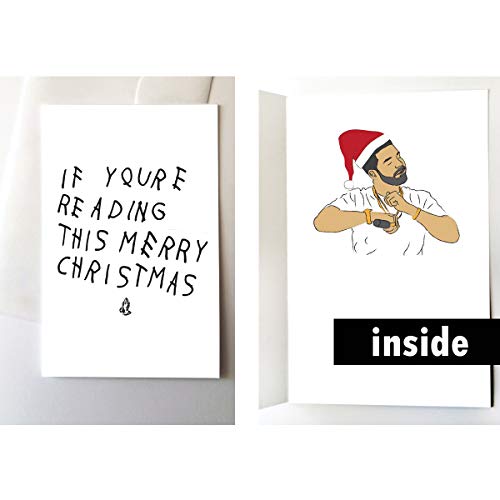 2 Pack - If You're Reading This Merry Christmas 6 God Rapper, Rap, Funny, Hip Hop, Album Cover