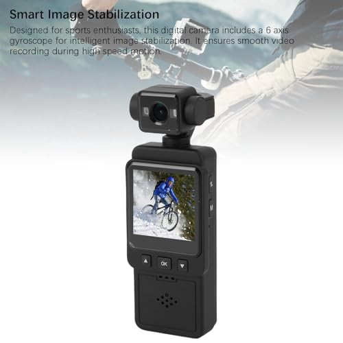 Caméra d'action WiFi banapoy 2026 : caméscope numérique étanche IP65 avec stabilisation d'image - 4