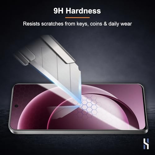 Image of Tempered Glass for OnePlus 15R | Nord 5 | Ace 5 Ultra Military Grade 9H Screen Guard, Anti-Scratch, Shatterproof, Edge-to-Edge Full Coverage - Black Border