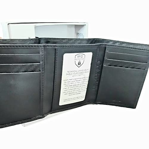 Calvin Klein Men's Compact Genuine Leather Wallet with RFID Protection, Black, Compact, Classic4