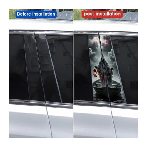 Autocollants pour colonne centrale de voiture vinyle imperméable sticker pilier B