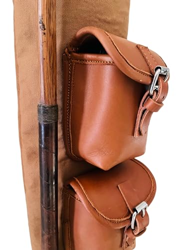 Geoffrey Vintage Tan Leather Golf Bag
