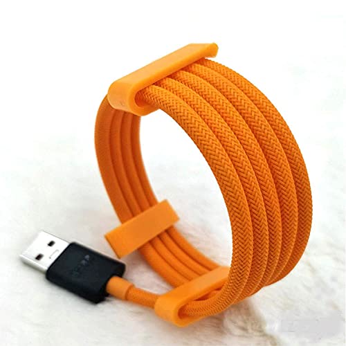 Image of Original 30w Fast Charging Type mclaren Edition Charging Cable for One Plus 6t /7 /7t /7t pro USB 1 Meter Round Nylon Braided Cable