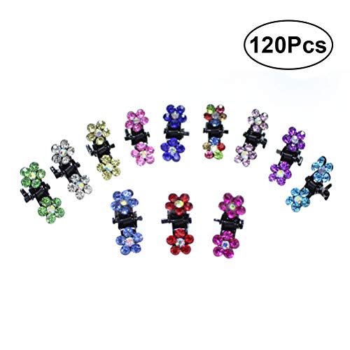 最安値 Frcolor バンスクリップ ミニ 花 ヘアクリップ べっ甲 クリップ ヘアアクセサリー 髪飾り 髪留め シンプル 1個セット 10色の価格比較