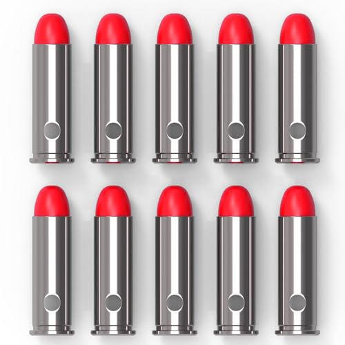 YiZhun 38SPL Snap Caps Training Dummy Rounds, Reusable Dry Fire Training Round Close to Real Weight Practice Safe Loading Firing (38spl-10pcs)