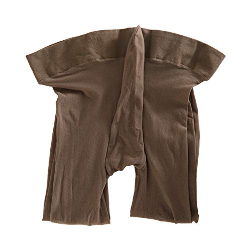 Men's Sexy Sheer Seamless Pantyhose Tights Close Sheath Brown