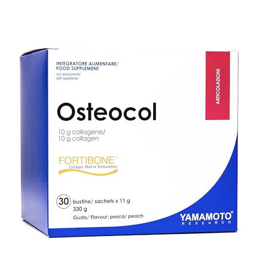 YAMAMOTO RESEARCH Osteocol Fortibone 30 x 11 gramos, Colágeno Hidrolizado para el Mantenimiento y...