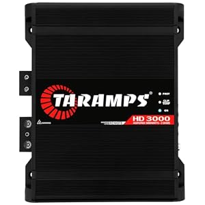 Taramps HD 3000 Black 2 Ohms 3000W RMS Full Range Monoblock Car Amplifier