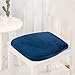 Gomma Piuma Di Memoria Cuscino Sedia Di Intrattenimenti,cuscino Del Sedile Di Colore Solido Spessore Nordico Fondelli Cuscini Per Sedia Antiscivolo Con Loop Cinghie Per La Casa-j 41x41cm(16x16inch)
