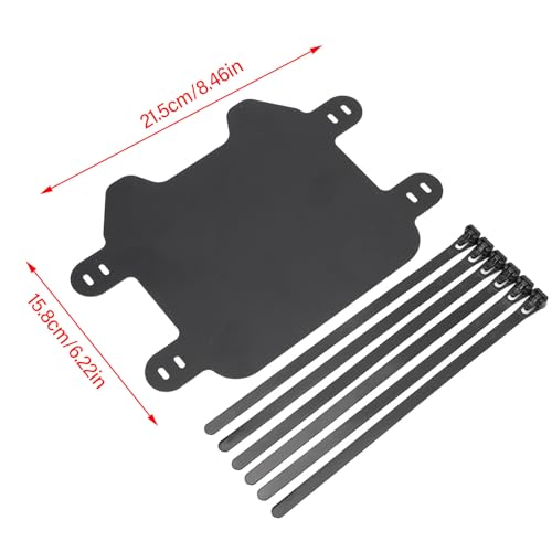 Aramox Mattschwarzes Vorderes Motorrad-Nummernschild für SUR Ron Light Bee Light S X, Aggressives Design, Langlebiges ABS-Material mit Stilvollem Aussehen,