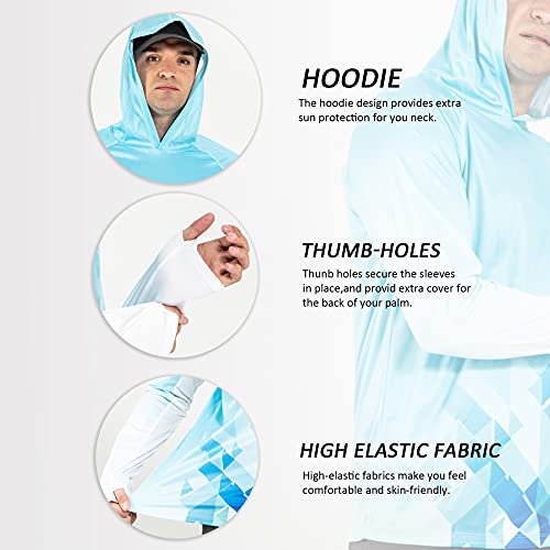 Men's Sun Protection Shirts UPF 50+ Long Sleeve Hoodie for Outdoor Activities4