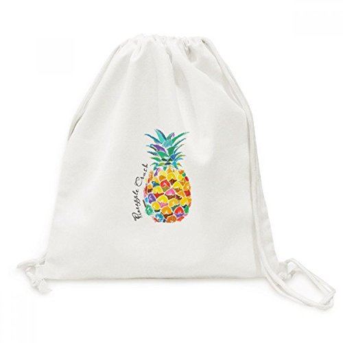Sac cordon ananas aquarelle pour vos sorties plage et escapades