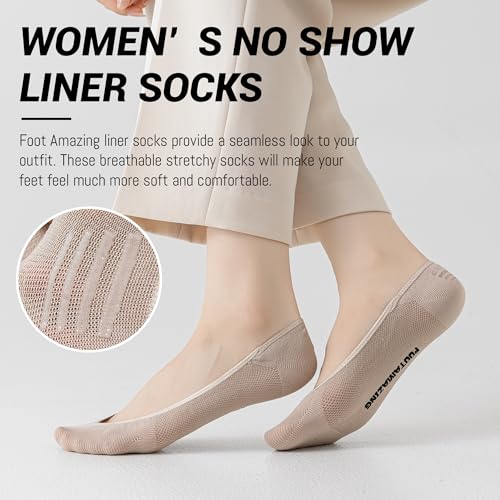 Women's No Show Liner Socks 8 Pack Low Cut Non Slip Footies Invisible Socks for Flat Boat2