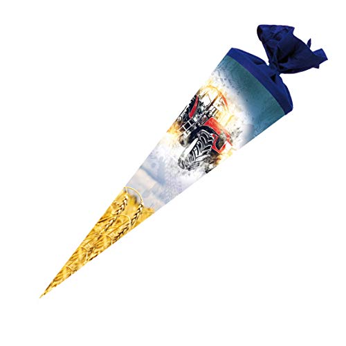 Cornet d'écolier feutre 70 cm de qualité supérieure avec fermeture douce