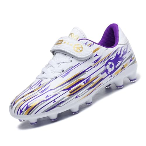 AMLCWZ Fußballschuhe Jungen Kinder Halle Trainingsschuhe Mädchen Sportliche Fußballschuh Turf Football Schuhe Unisex Kids Fussballschuhe