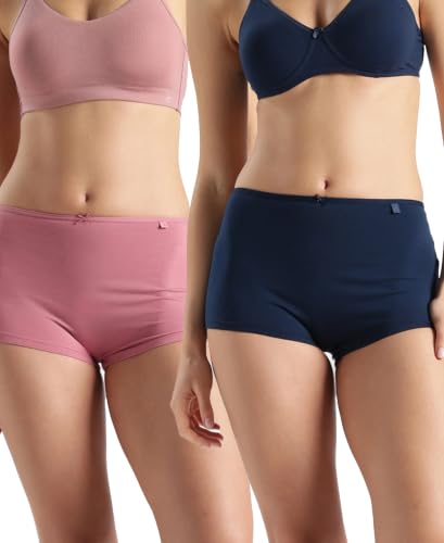 Image of Jockey SS04 Women High Coverage Super Combed Cotton Elastane Stretch Boy Leg (Pack of 2)