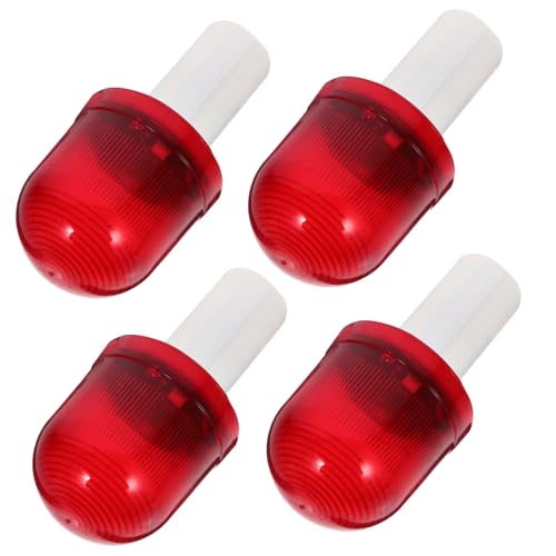FUNOMOCYA 4pcs Emergency Traffic Cone Lights Flashing Warning Lamps for Parking Construction High Frequency Alerting Safety Decor for Adverse Weather Conditions