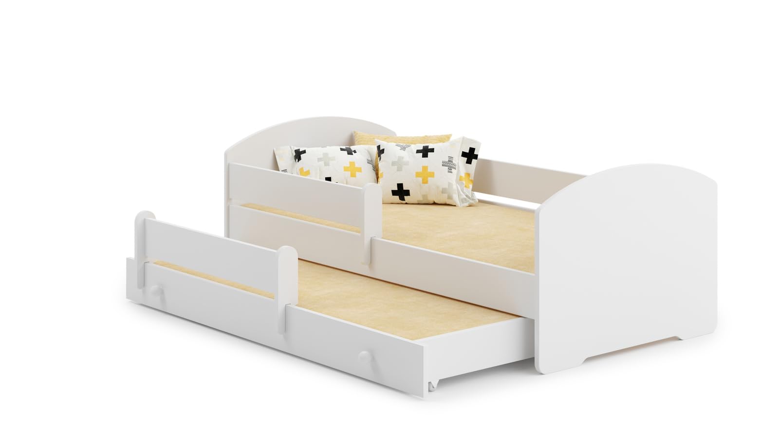 KOBI Letto Bambino LUK Singolo 160x80 estraibile con Materasso