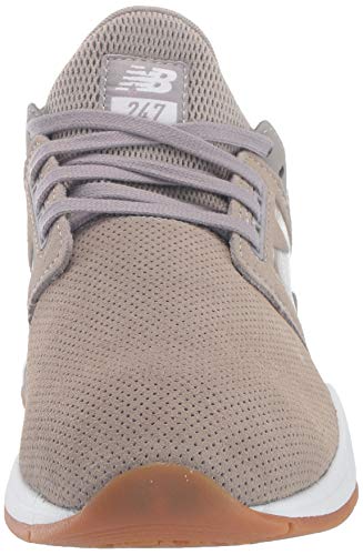 New Balance Women's 247 V2 Sneaker, Warm Alpaca/White, 10.5 B US