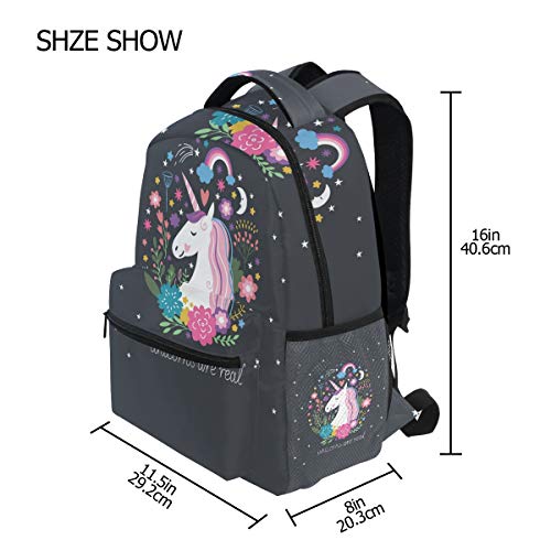 Zzkko Animal Unicorn Boys Girls School Computer Backpacks Book Bag Travel Hiking Camping Daypack #TOP6