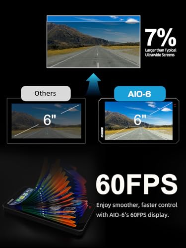 Image of CHIGEE AIO-6 MAX Motorcycle Carplay Android Auto GPS Navigation System, 2000nits,STARVIS HDR 6 inch LCD, 60FPS,5G Wi-Fi BT, IPX9 Waterproof, Support Siri Google Assistant, Dedicated App