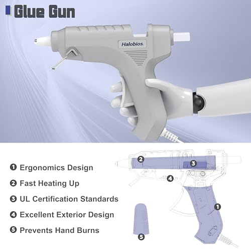 Image of Hot Glue Gun, Hot Glue Gun, Fast Preheating, Hot Glue Gun with 20 Glue Sticks, Hot Glue Gun, Hot Glue Gun, Full Size for Making