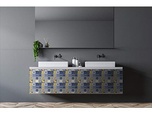 Oedim Vinilo Decorativo para Muebles Formas Abstractas | Vinilo Ecológico | 100 x 50cm | Autoadhesivos para Decorar o Renovar Muebles, Suelos y Paredes